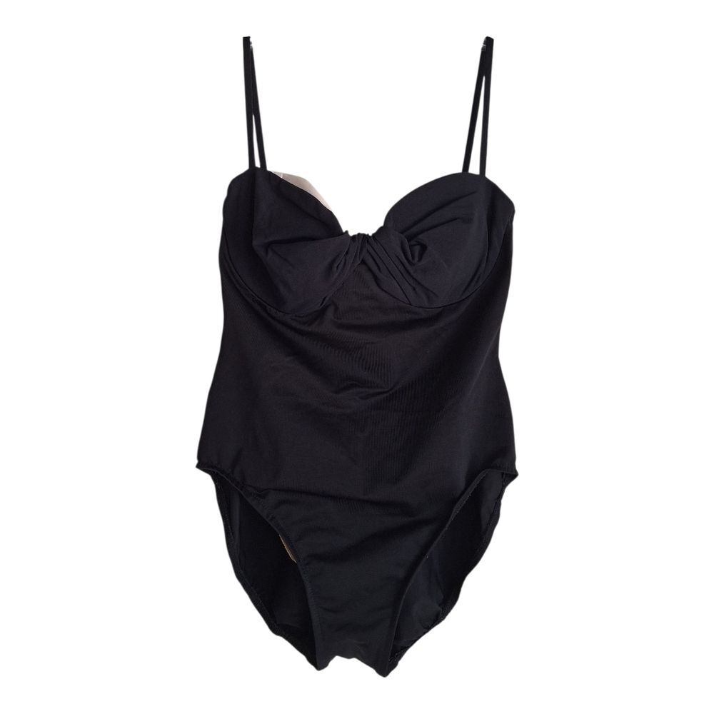 Vintage Swim Shaper Black One-Piece Swimsuit Sz 14 NWOT